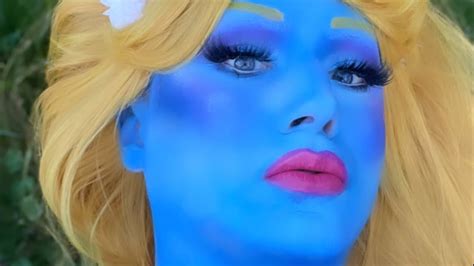 Cartoon Smurfette Inspired Makeup Smurfette But Make It Drag Youtube