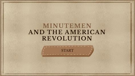 MINUTEMEN AND THE AMERICAN REVOLUTION