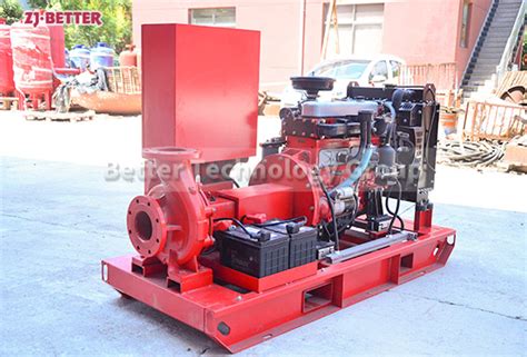 Top Quality Diesel Driven End Suction Fire Pump Better Technology Co Ltd