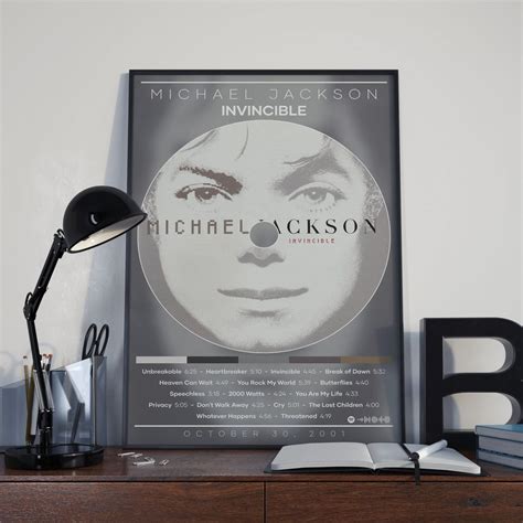 Michael Jackson Poster Print | Invincible Poster | Album Cover Poster ...