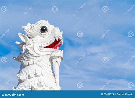 Leo Statue And Sky Stock Image Image Of Flora Animal 53434379