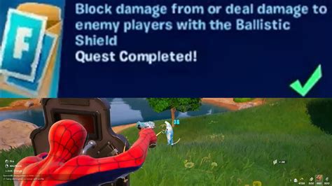 Block Damage From Or Deal Damage To Enemy Players With The Balistic