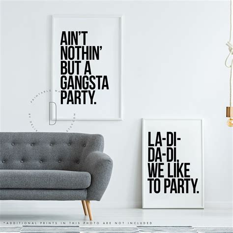 Ain T Nothin But A Gangsta Party Decorations Hip Hop Etsy