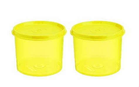 Plastic Ml Tupperware Yellow Container Type Non Disposable At Rs