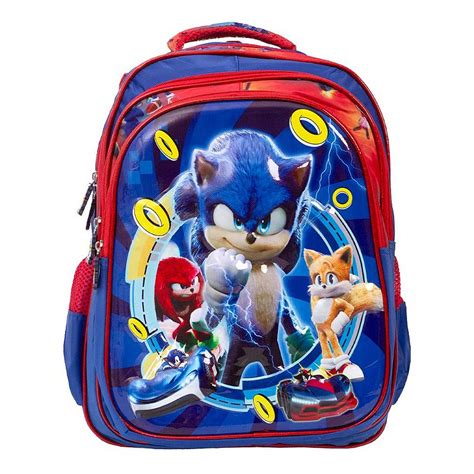 Mochila Infantil Masculina Sonic Personagens D Costas Usa Magazine