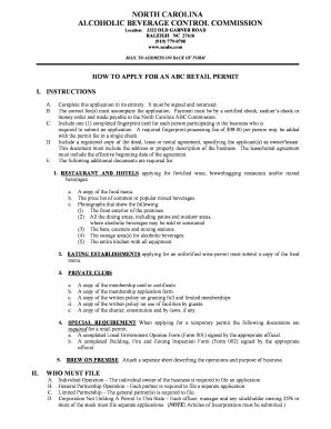 Fillable Online Reports Abc Nc Application Online For Abc Nc Form Fax