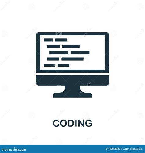 Coding Icon Creative Element Design From Programmer Icons Collection