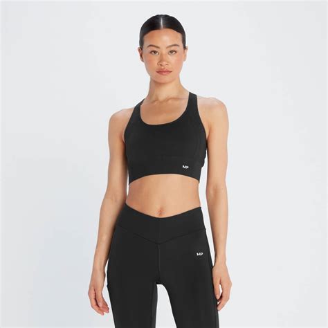 Mp Womens Tempo Ultra Seamless Sports Bra Black