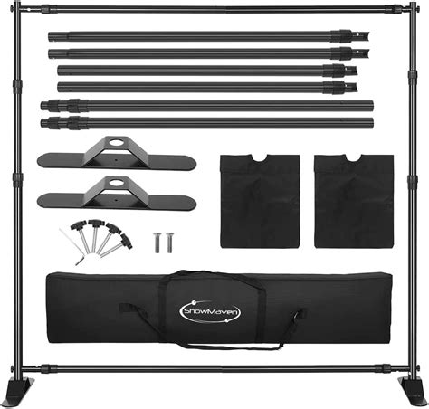 Showmaven X Ft Backdrop Stand Heavy Duty Banner Stand Adjustable