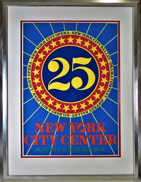 Robert Indiana New York City Center 25th Anniversary For Sale At 1stdibs