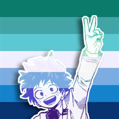 Izuku Midoriya Pfp Gay Flag