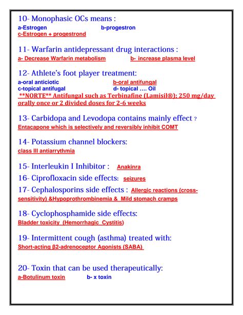 Qatar Prometric Exam Sample Questions For Pharmacist 2