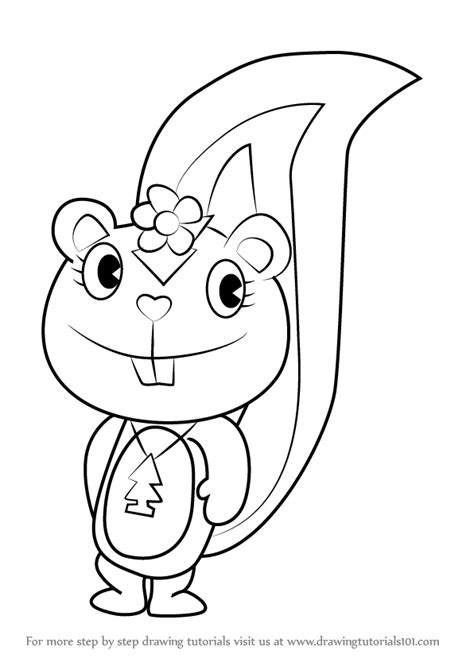 How To Draw Petunia From Happy Tree Friends Happy Tree Friends Step