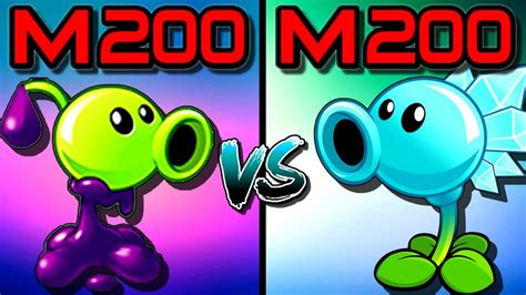 Goo Peashooter M200 Vs Snow Pea M200 Pvz 2 Gameplay Youtube