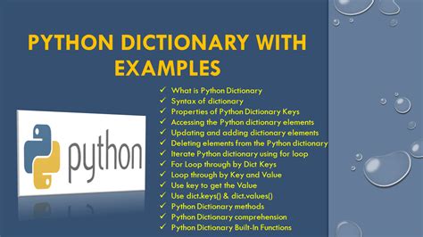 Python Dictionary With Examples Spark By {examples}