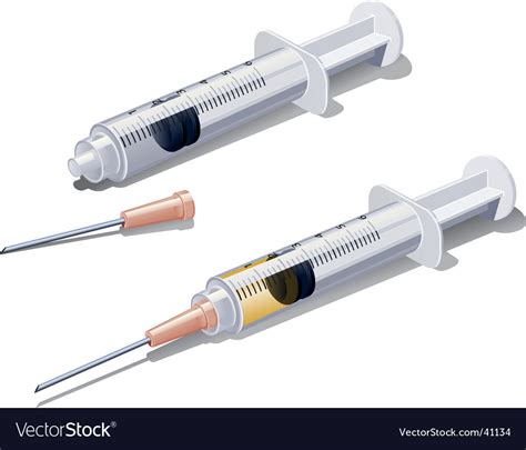 Syringe Or Hypodermic Needle Royalty Free Vector Image