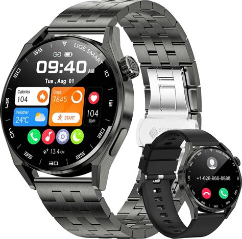 Lige Smartwatch Herren Mit Telefonfunktion F R Android Ios