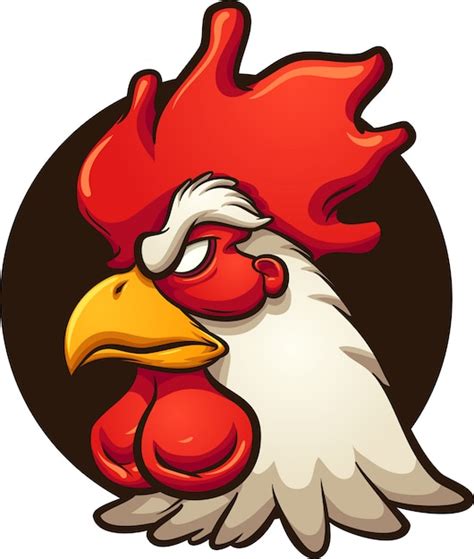 Premium Vector Angry Rooster