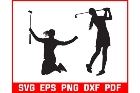 Girl Golfer Silhouette SVG Graphic by fashionzonecreations · Creative ...