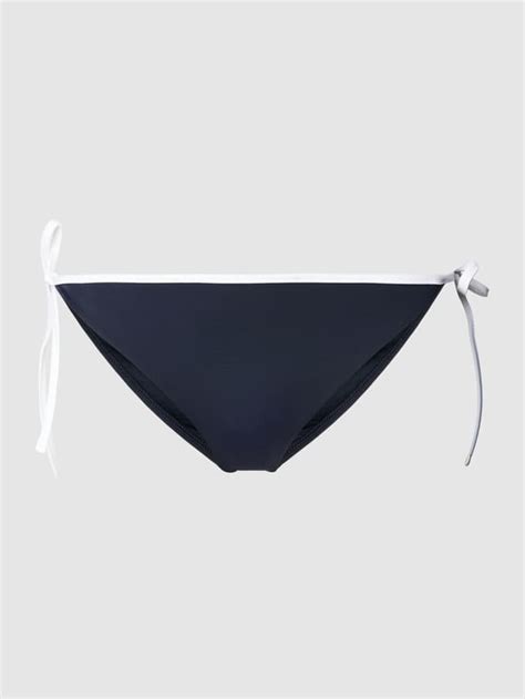 Tommy Hilfiger Bikini Hose Mit Seitlicher Schn Rung Dunkelblau Online