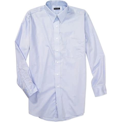 George Men S Long Sleeve Poplin Shirts Walmart