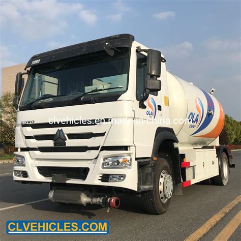 Sinotruk Howo L Lpg Gas Propane Tanker Bobtail Truck Tons Lpg