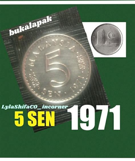 Jual Koin 5 Sen Malaysia 1971 Gedung Parlemen Cent 71 Di Lapak