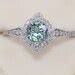 1 Carat Teal Blue Green Unheated Montana Sapphire Engagement Etsy