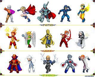 Justice League Pixelart 2 By Hiroki8 Deviantart On DeviantArt