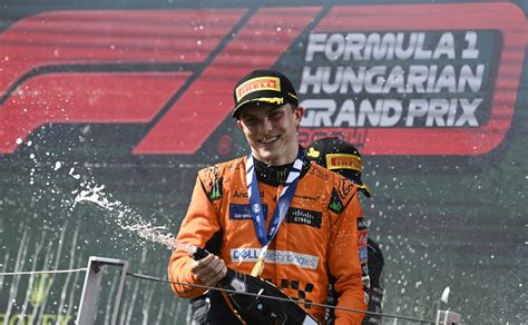 Oscar Piastri Celebrates his First Race Win at the Hungarian Grand Prix