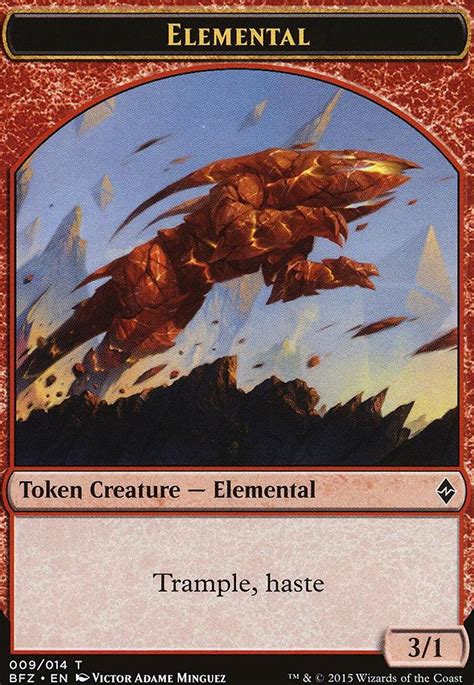 Elemental Token Red Battle For Zendikar Modern Card Kingdom