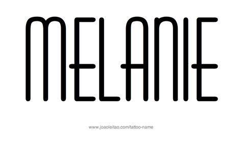 Melania Name Tattoo Designs