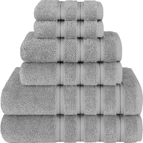 Luxury Six-Piece Towel Set, 2 Bath Towels, 2 Hand Towels, 2 Washcloths ...