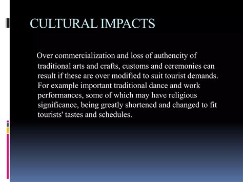 Environmental impacts created by resorts and strategies need to