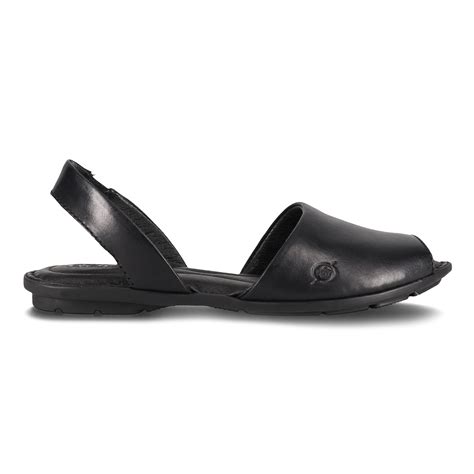 Born Trang Slip On Back Strap Flat Sandals Black Walmart Canada