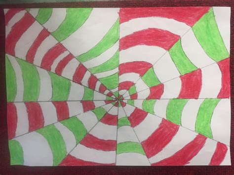 Optical Illusion Line Art - Citywest ETNS Fifth Class