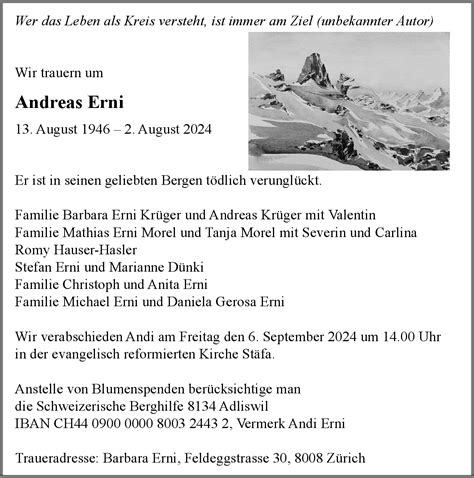 Andreas Erni Hommages