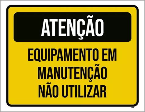 Placa Equipamento Em Manuten O Mercadolivre