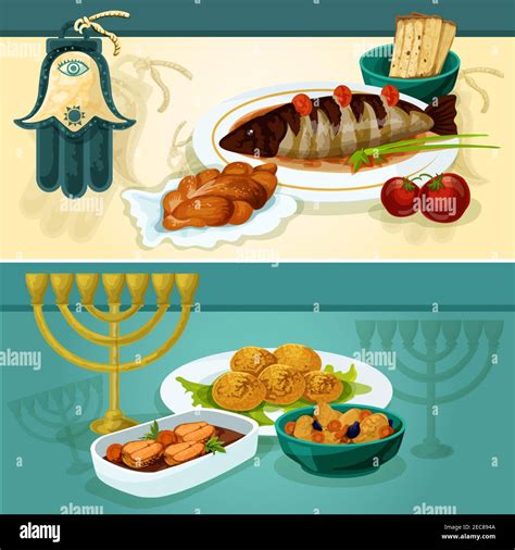 Israel Fish Dish Stock Vector Images Alamy