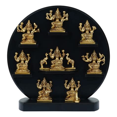 Brass Ashtalakshmi Set Inches Goddess Laxmi Statue Lakshmi Idol