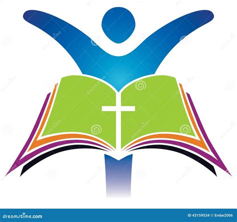 Holy Bible Cross Logo Stock Vector Illustration Of Faith 43159534