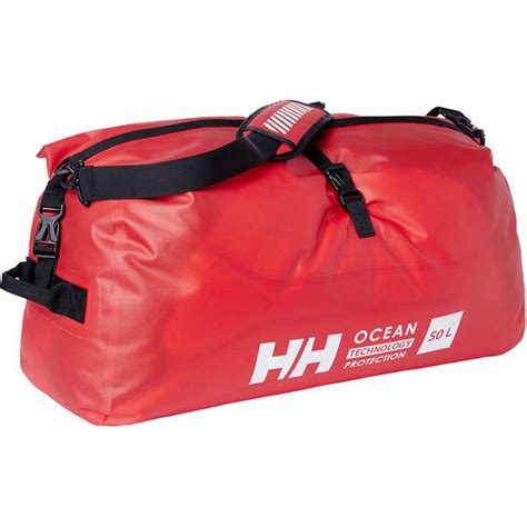 Borsa Helly Hansen Offshore Waterproof Duffel Bag Alert Red 50 Lt