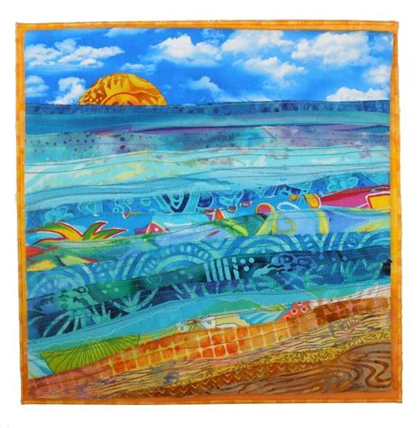 Landscape art quilts, Seascape quilts, Landscape quilts