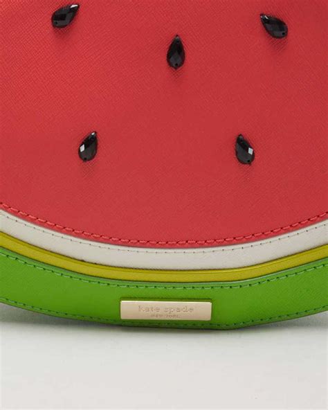 Kate Spade Make A Splash Watermelon Leather Clutch Ba Gem