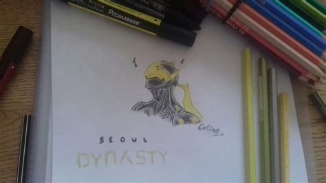 Dessin De Genji Skin De Seoul Dynasty Fait En 1h Materiel Promarker