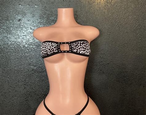 Leopard Micro Bikini G String Set Exotic Dancewear Etsy