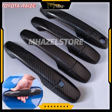 Toyota Raize Model Carbon Car Side Door Handle Handle Cover Shopee