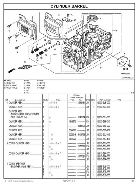 Honda Gcv Engine Parts Diagram