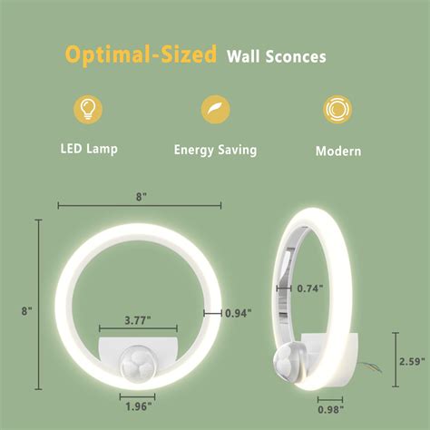 Ouqi Wall Sconce With Color Temp And Brightness Wireless Wall