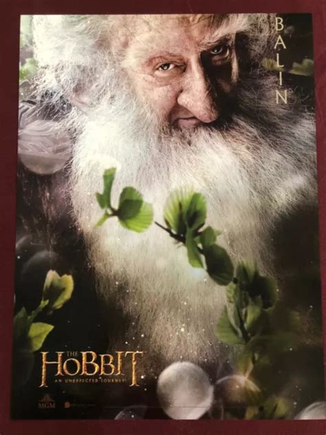 AFFICHE HOBBIT DWARF Thorin 12X16 Nm Expédiée Plat Tolkien Seigneur Des